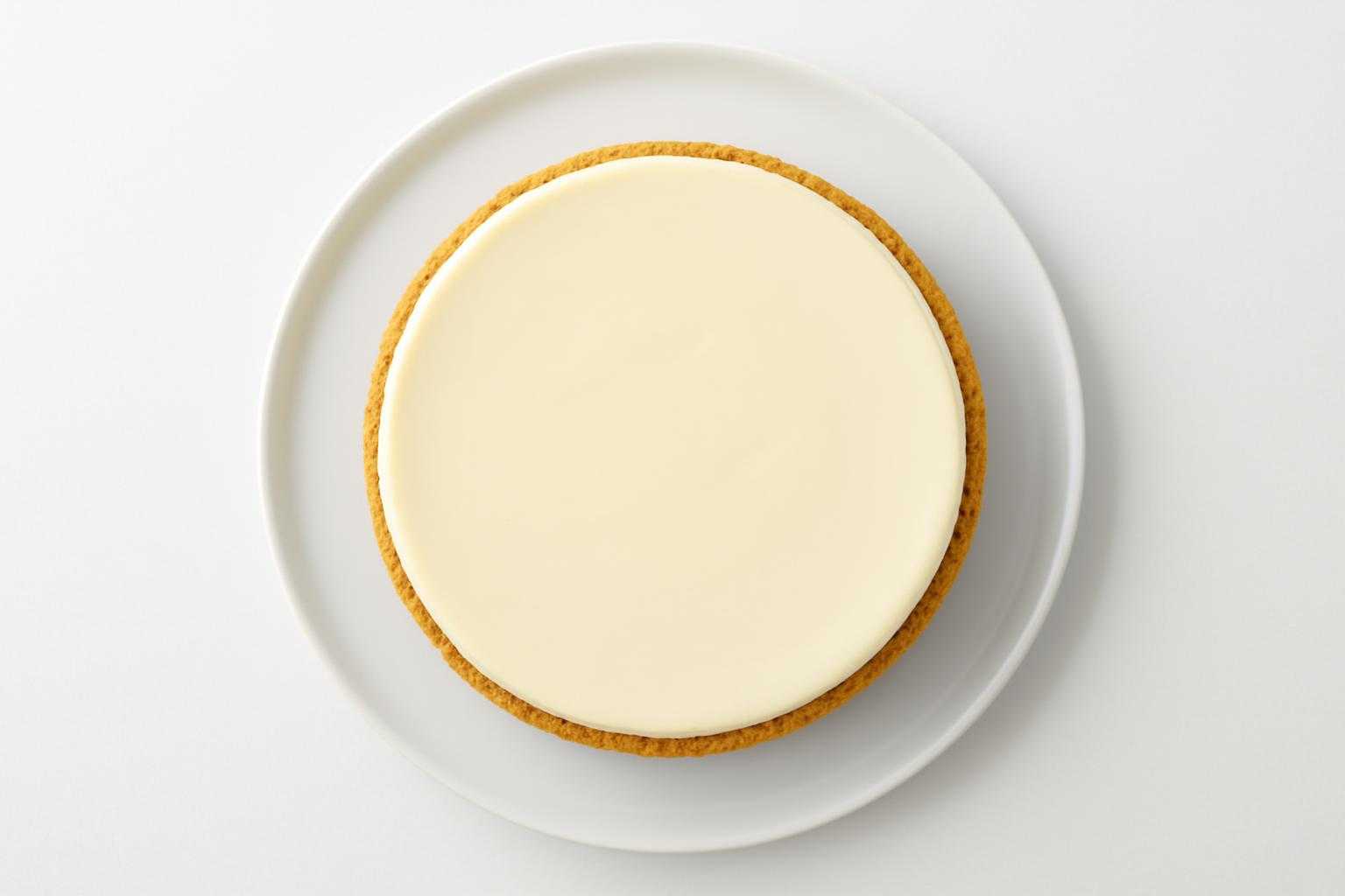 ゼラチンを使わないレアチーズケーキの完成形